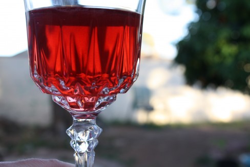 Pomegranate and Rosewater Cocktail